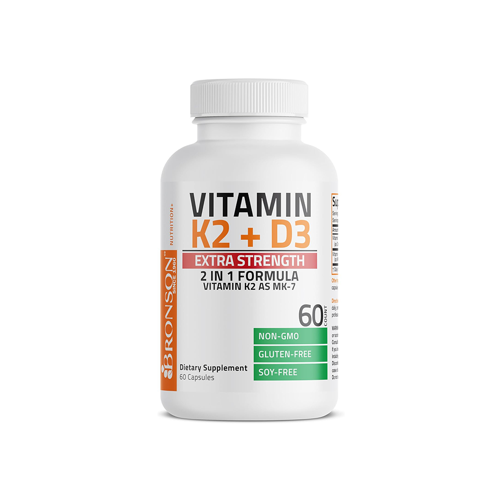 Vitamina D3 10,000 UI + K2 120mcg Bronson Nutritionals